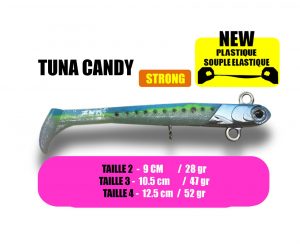 leurre souple tuna candy pêche au chasse de thon